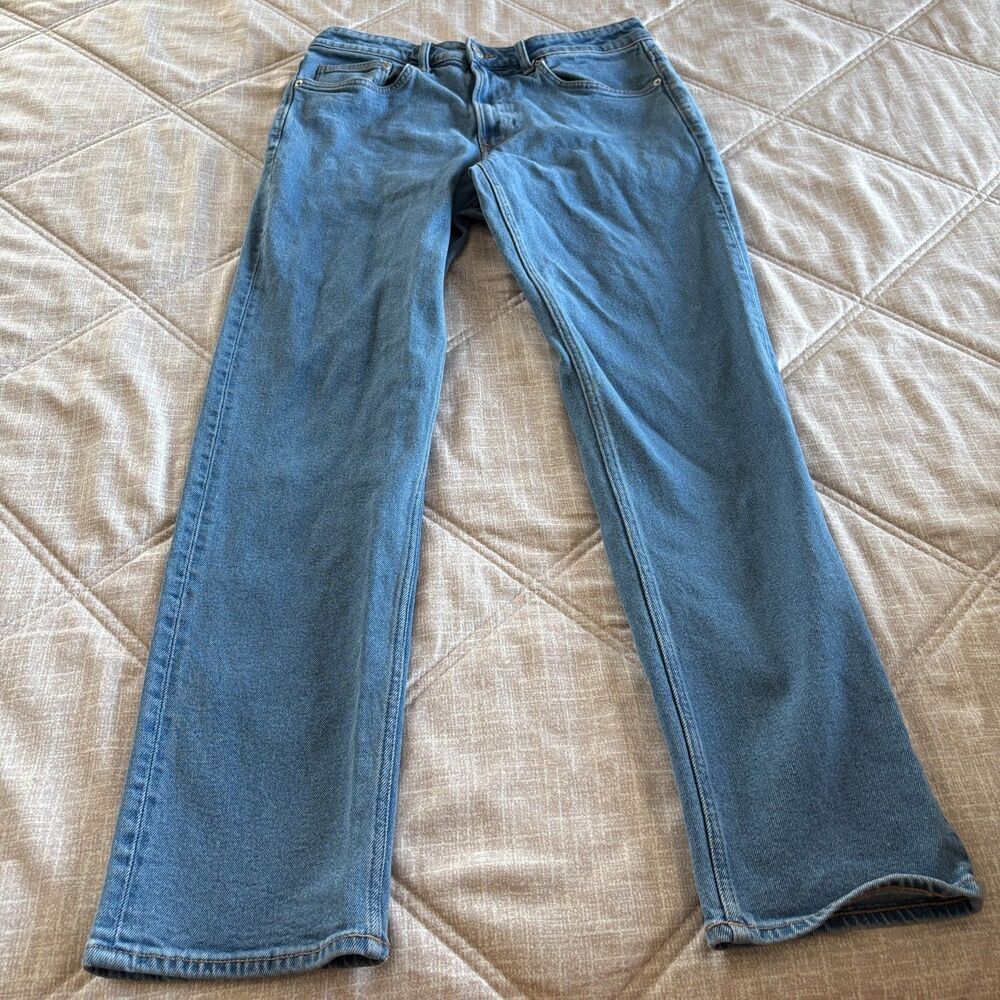 H&M Men's Straight Regular Fit Blue Denim Jeans Size 31x32